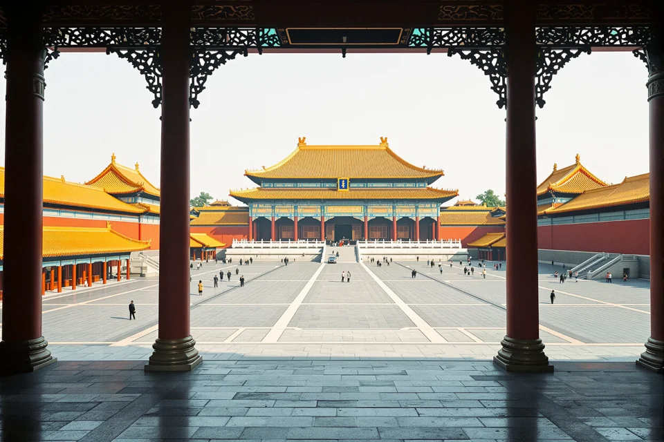 The Forbidden City palace complex in Beijing