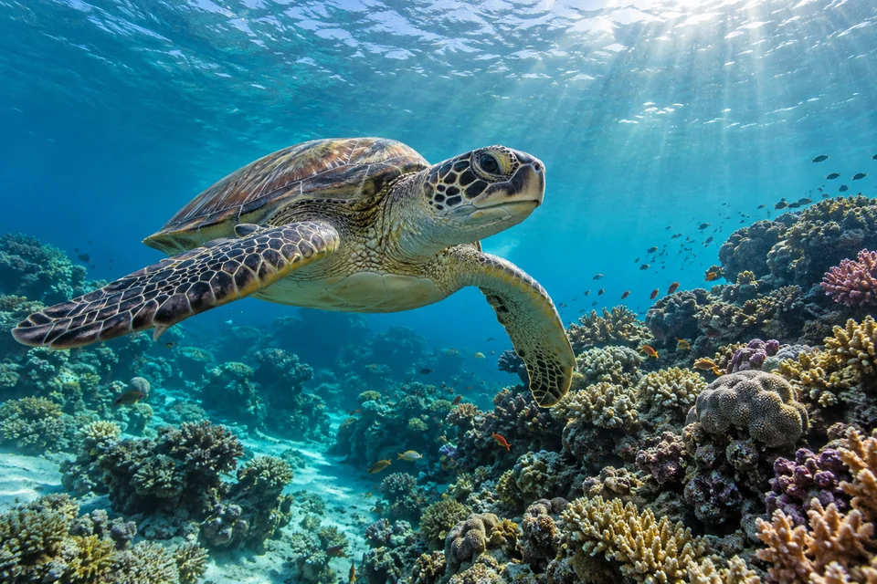 Swimming with Turtles in Hurghada