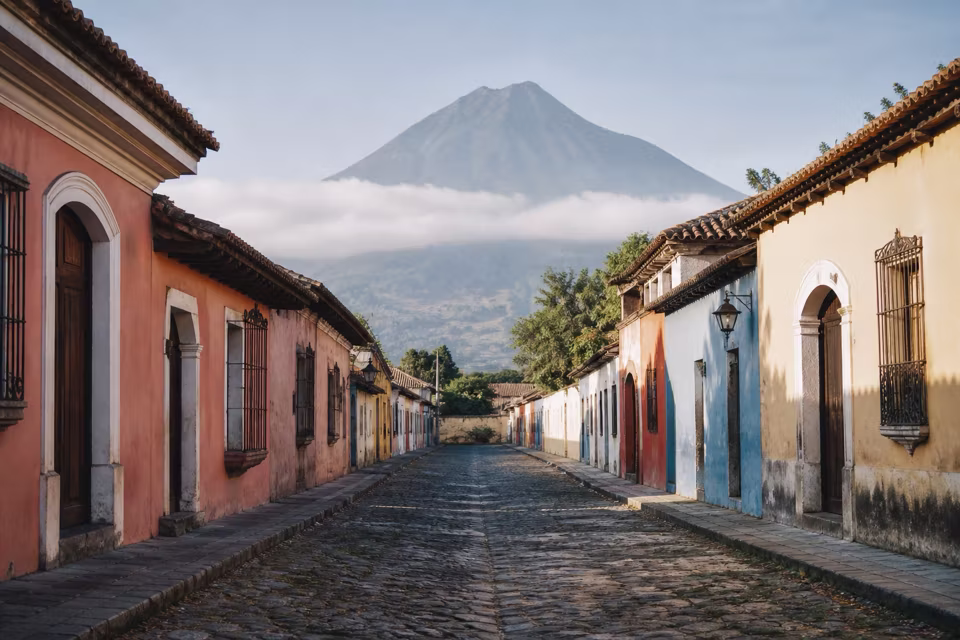 Guatemala'dan bir manzara