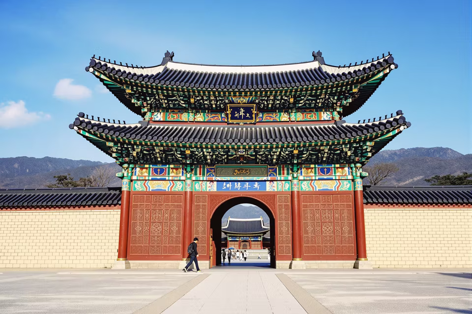 Gyeongbokgung Sarayı kapısı, Seul