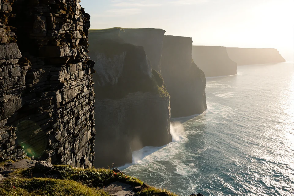 The Cliffs of Moher above the Atlantic on Ireland's west coast