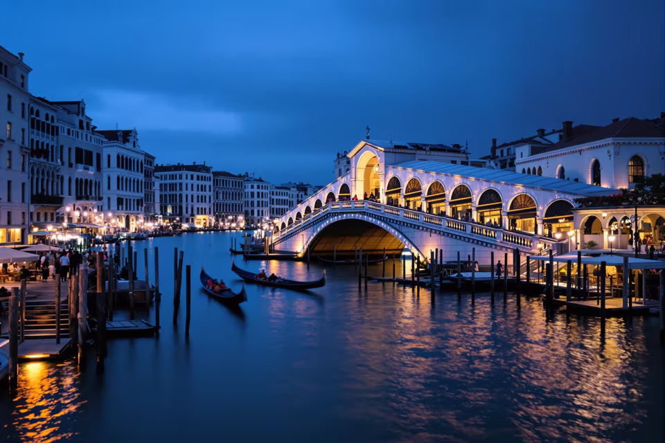 Rialto Köprüsü ve Büyük Kanal, Venedik