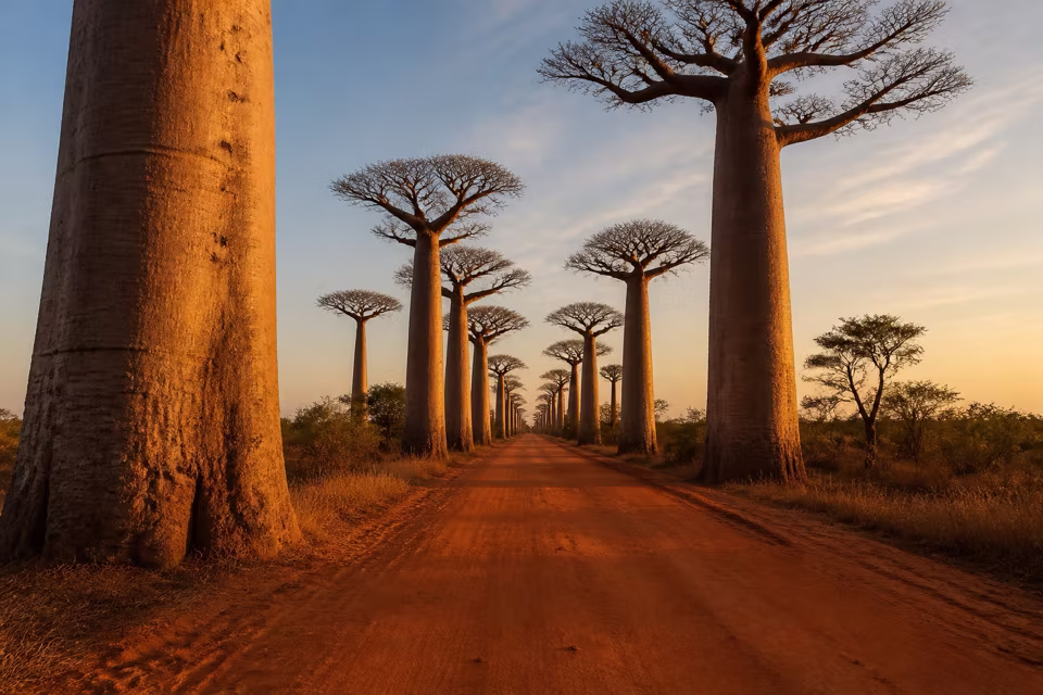 Madagaskar'dan bir manzara