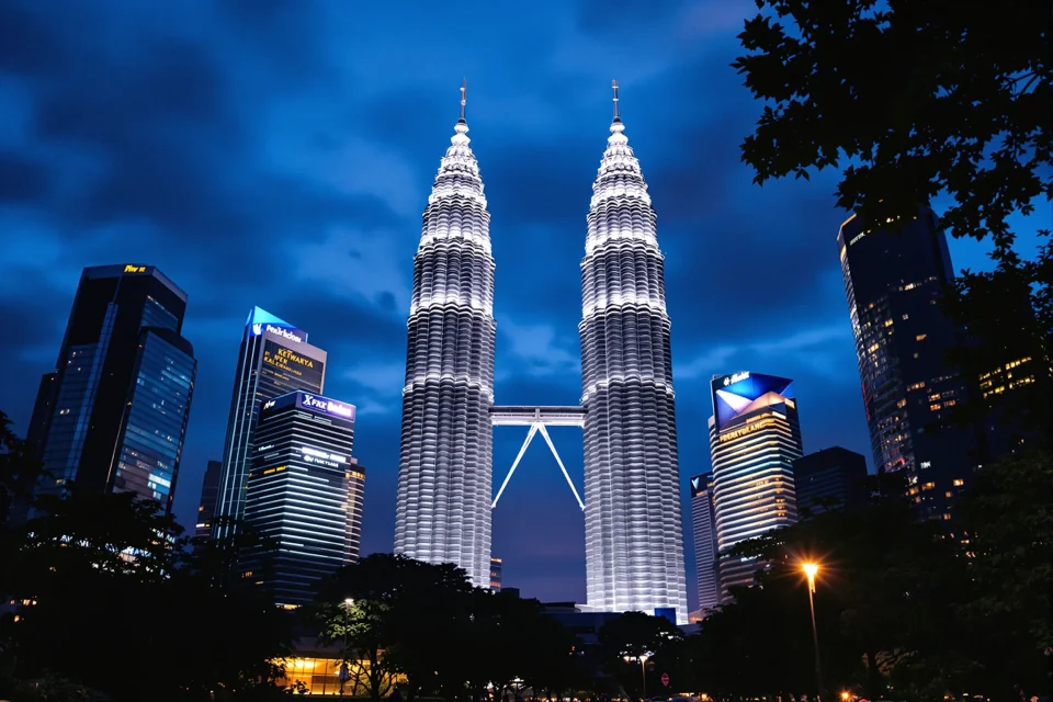 The Petronas Twin Towers, Kuala Lumpur