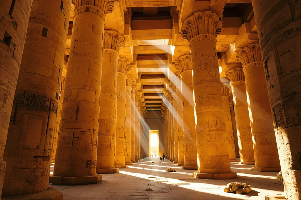 The hypostyle hall of Karnak Temple