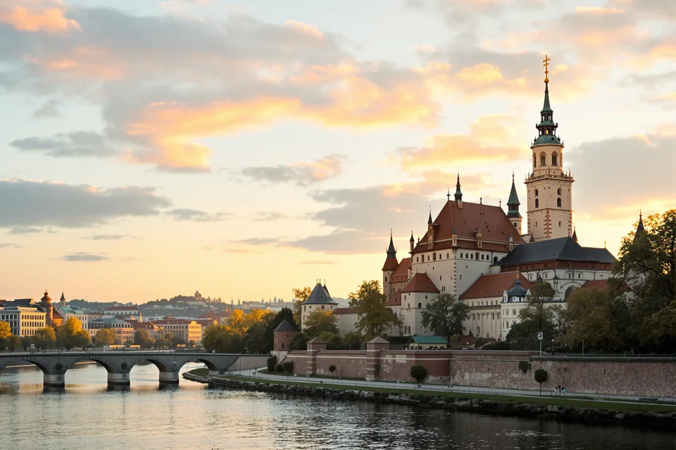 Wawel Castle above the Vistula in Kraków