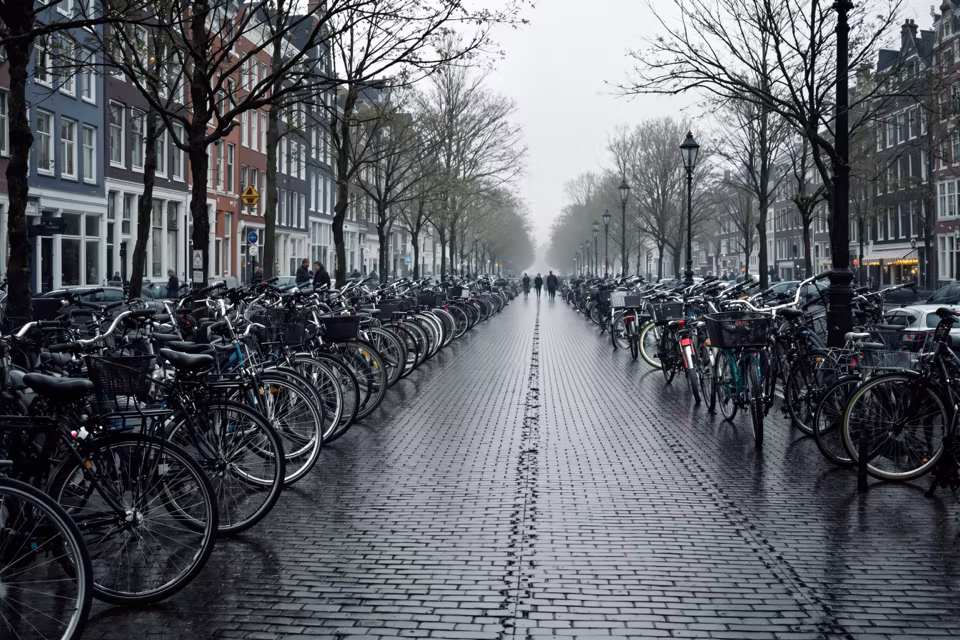 Amsterdam'dan bir manzara
