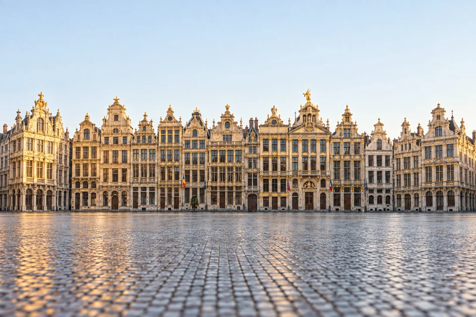 Grand Place, Brussels: the gilded facades of the guild houses