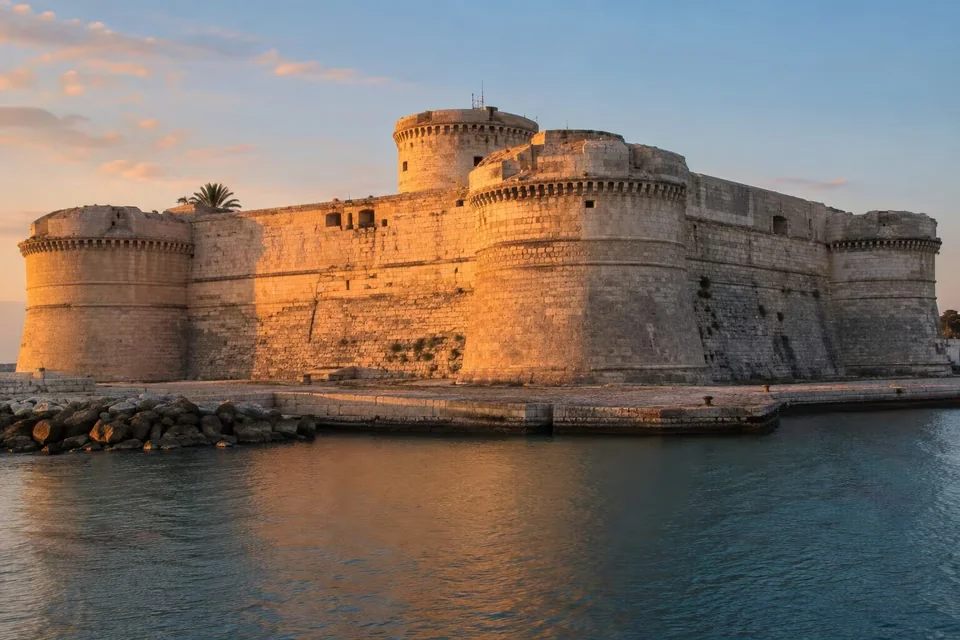 Fort Michelangelo and the harbour at Civitavecchia