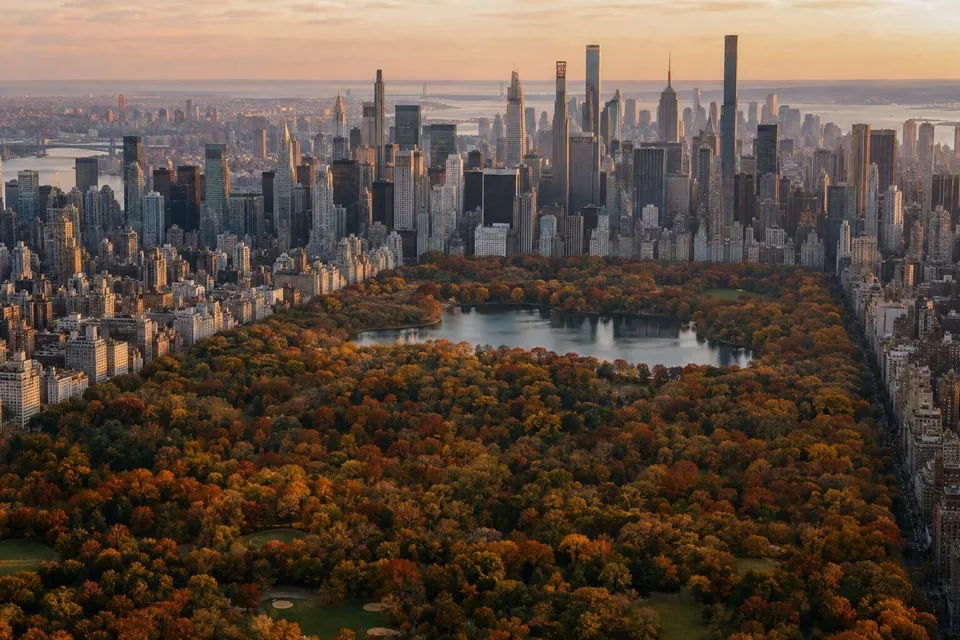 Manhattan's great park with the Midtown skyscrapers behind it