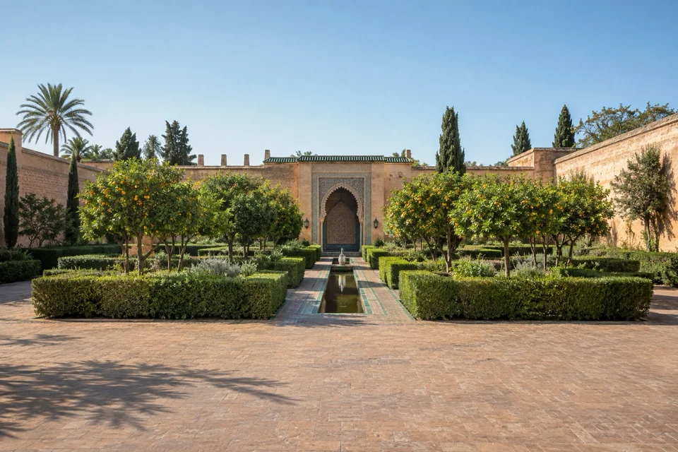The Andalusian garden inside the walls of Rabat