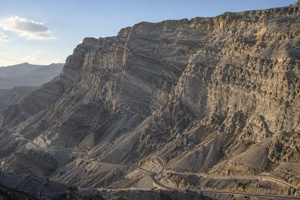 The rocky summits of Jebel Jais in Ras al Khaimah