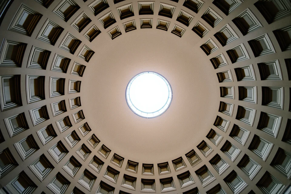 The dome and oculus of the Pantheon, Rome