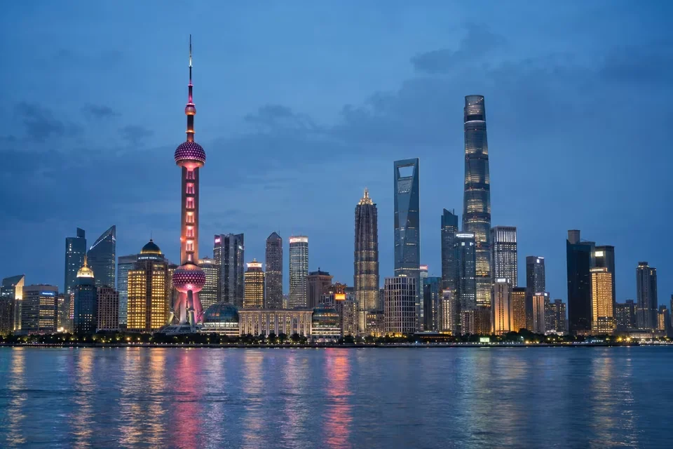 The Pudong skyline seen from the Bund in Shanghai