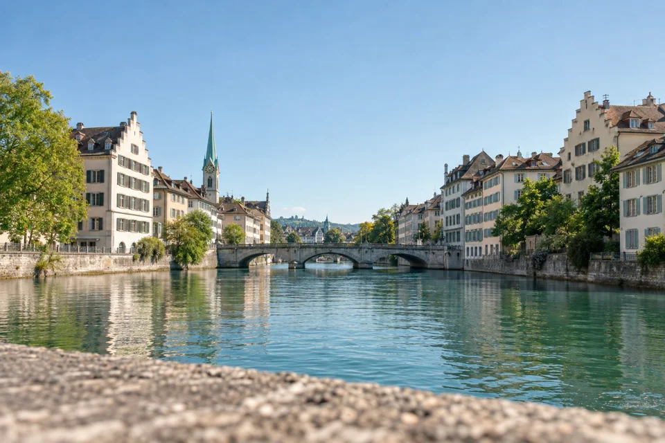 The Limmat and the guild houses of Zurich