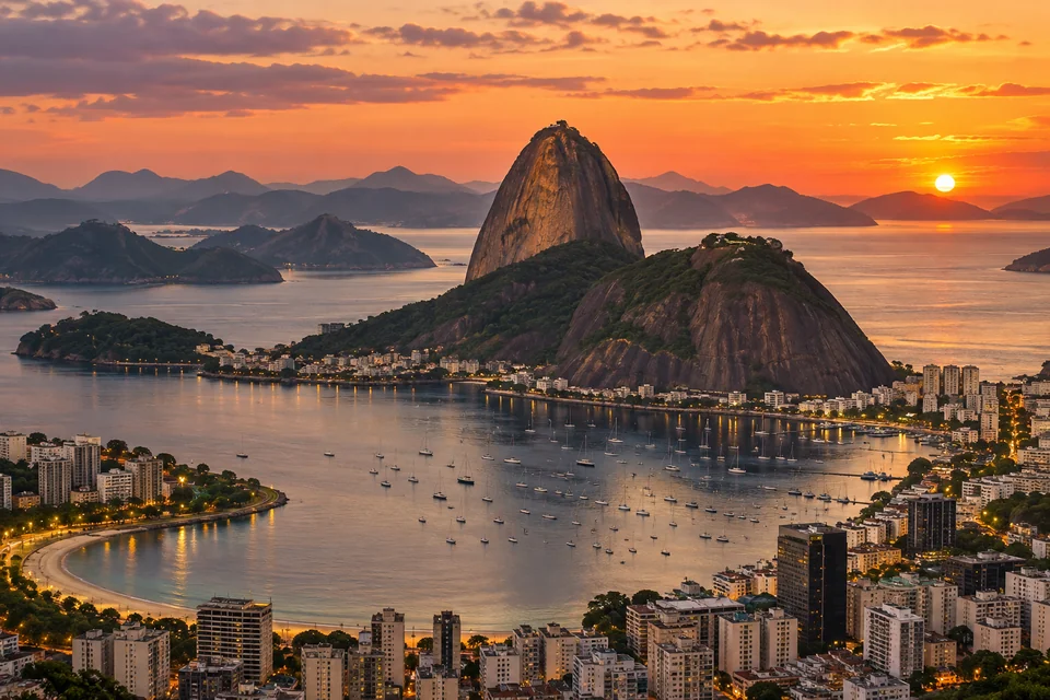 Şekerpare Dağı ve Guanabara Körfezi, Rio de Janeiro