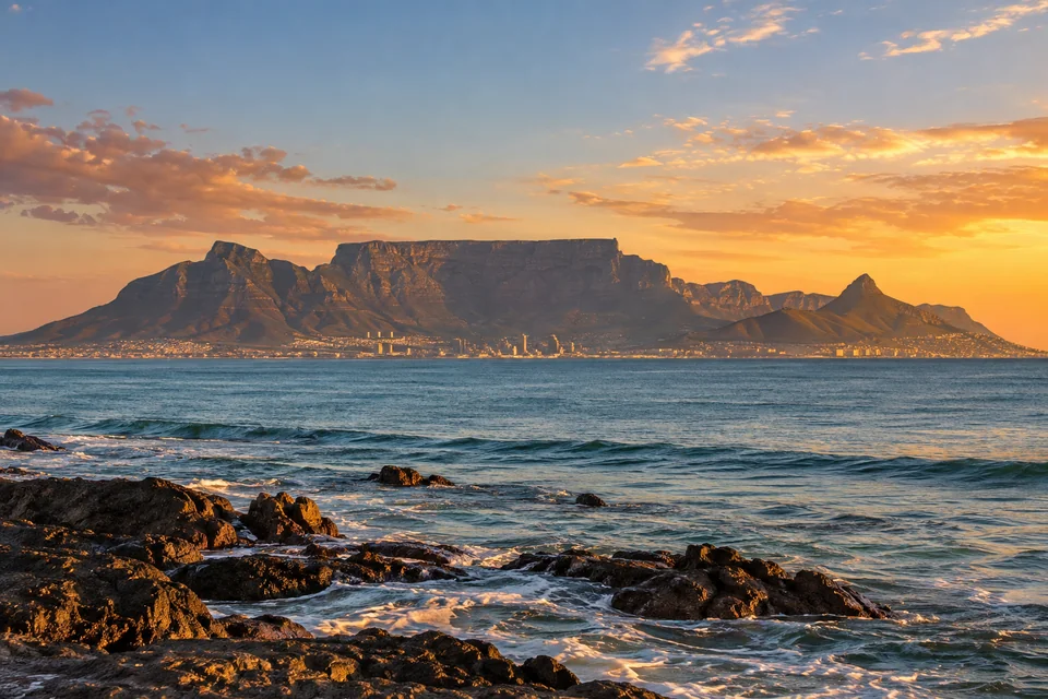Table Mountain above Cape Town