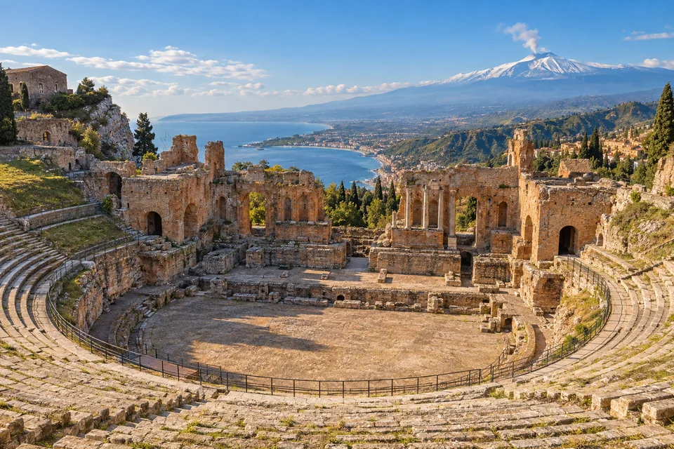 Taormina Antik Tiyatrosu ve Etna