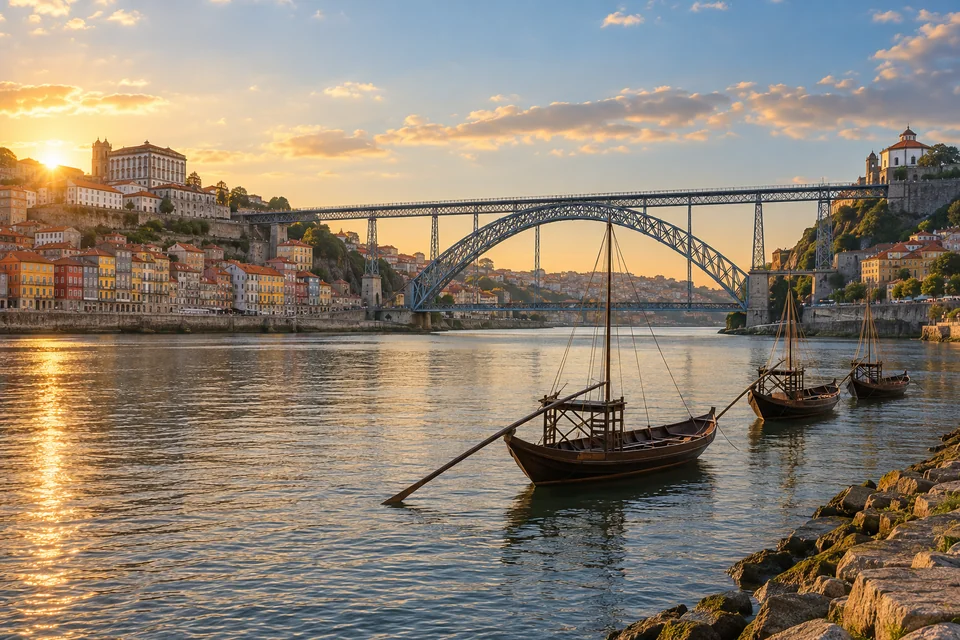 Porto Ribeira ve Dom Luís Köprüsü