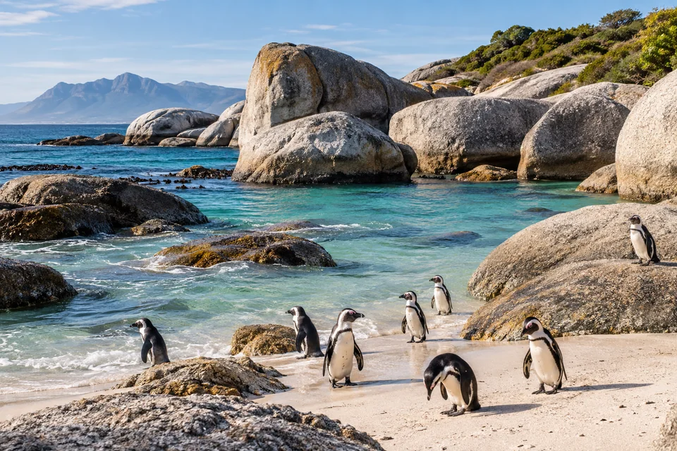 Boulders Plajı penguenleri, Cape Town