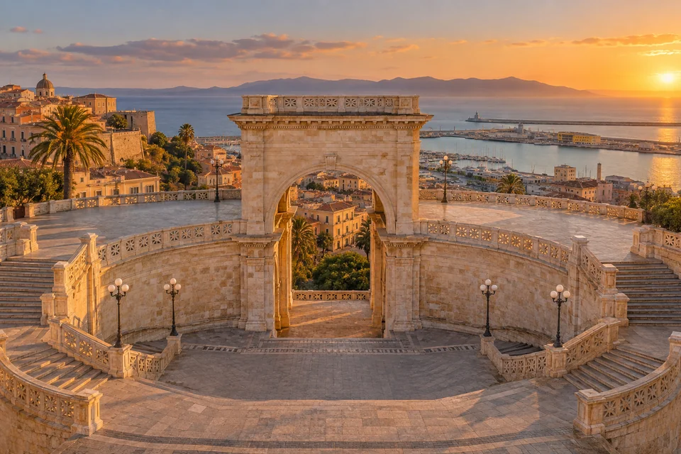 The Bastione di Saint Remy in Cagliari