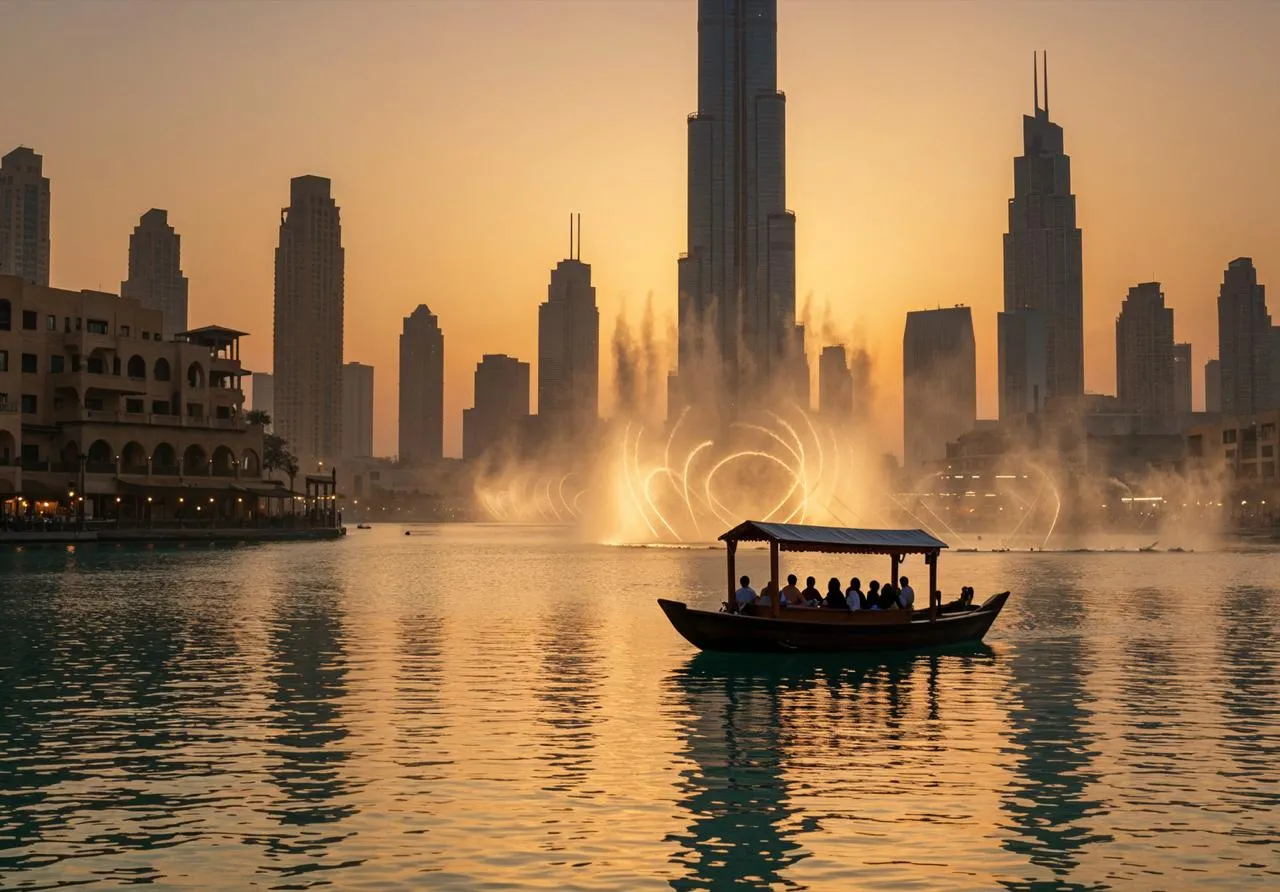 Dubai Fountain Lake Ride