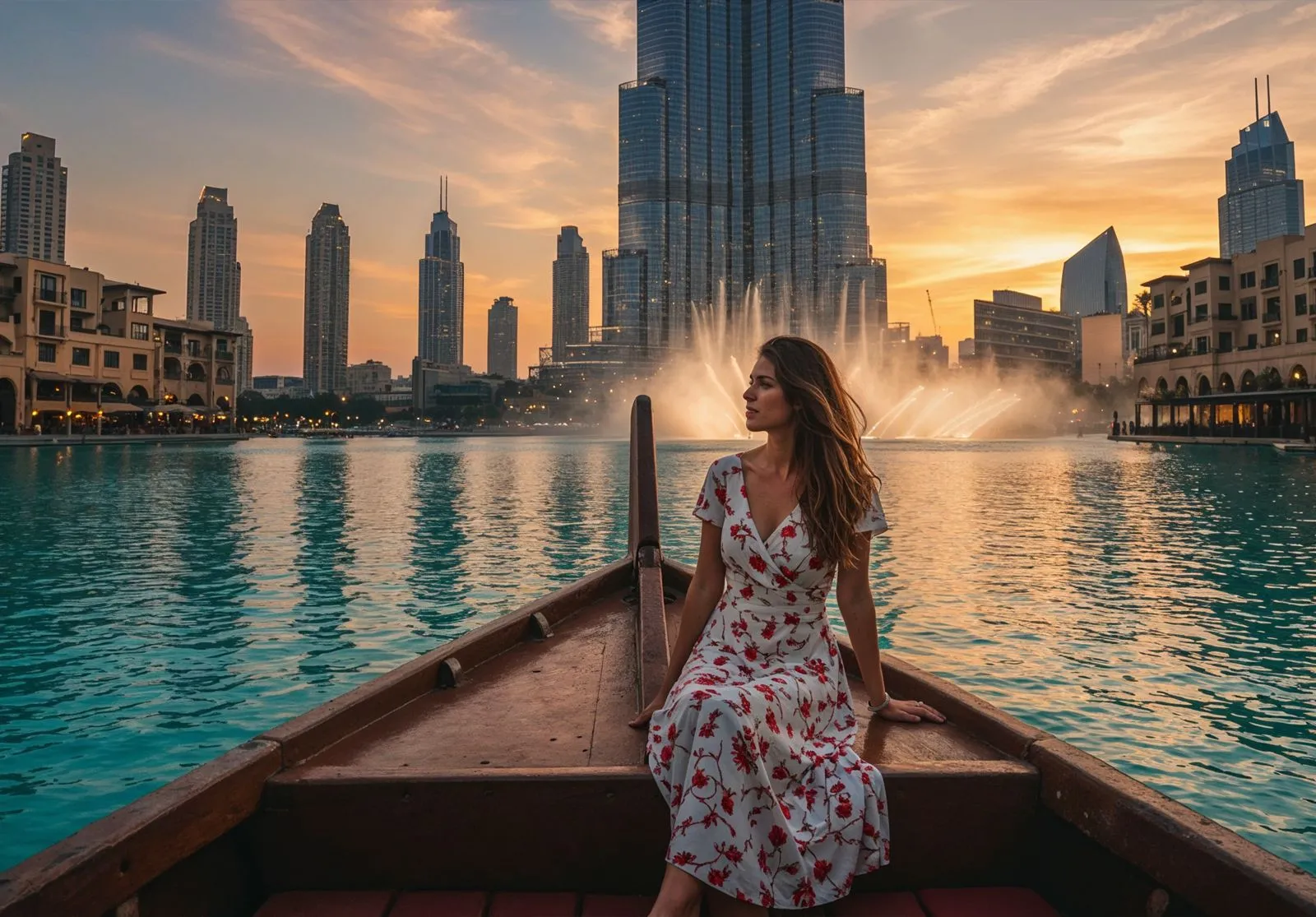 Dubai Fountain Lake Ride