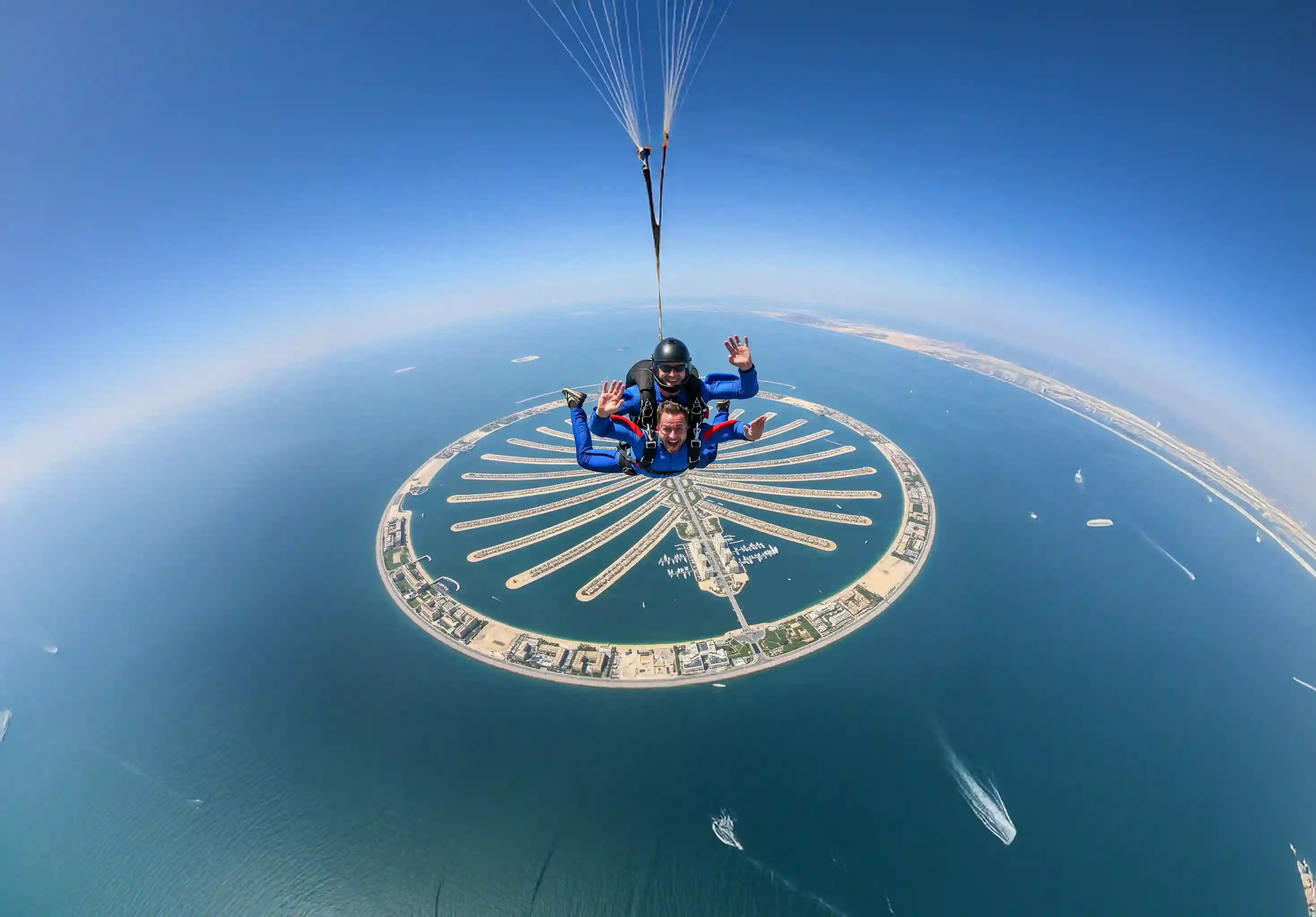 Skydive Dubai: Experience Tandem Skydiving at The Palm Drop Zone