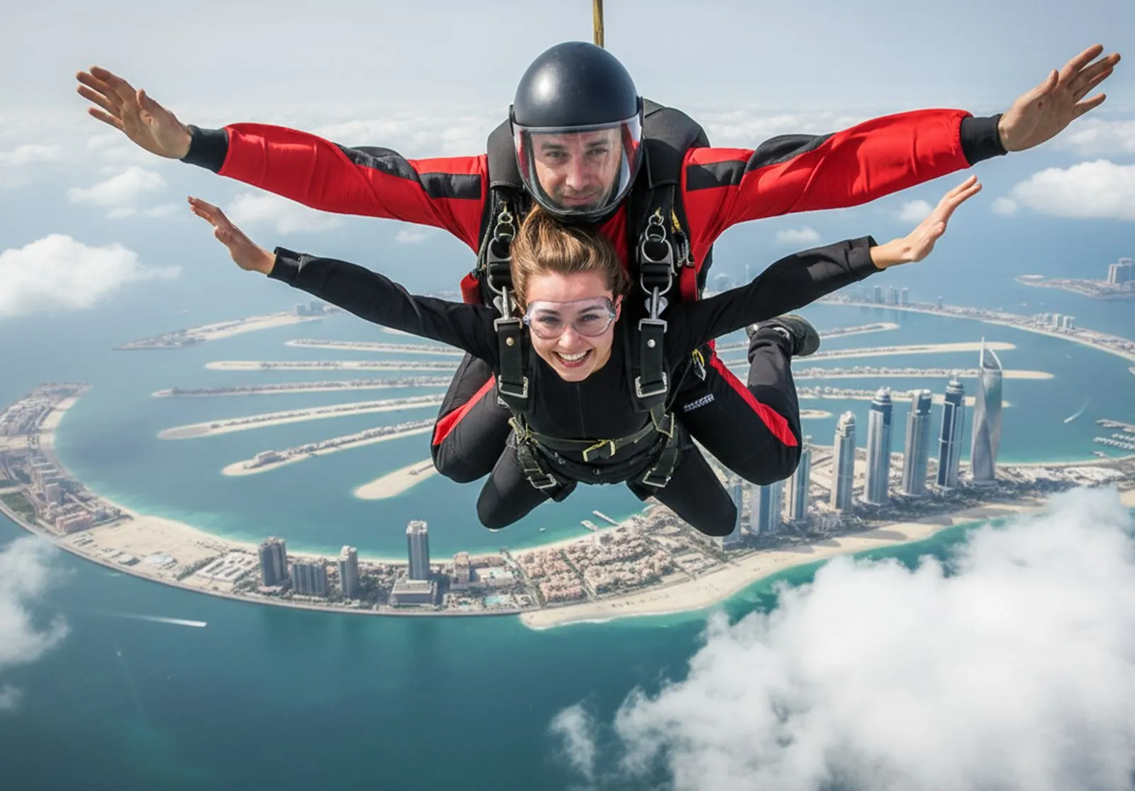 Skydive Dubai: Experience Tandem Skydiving at The Palm Drop Zone