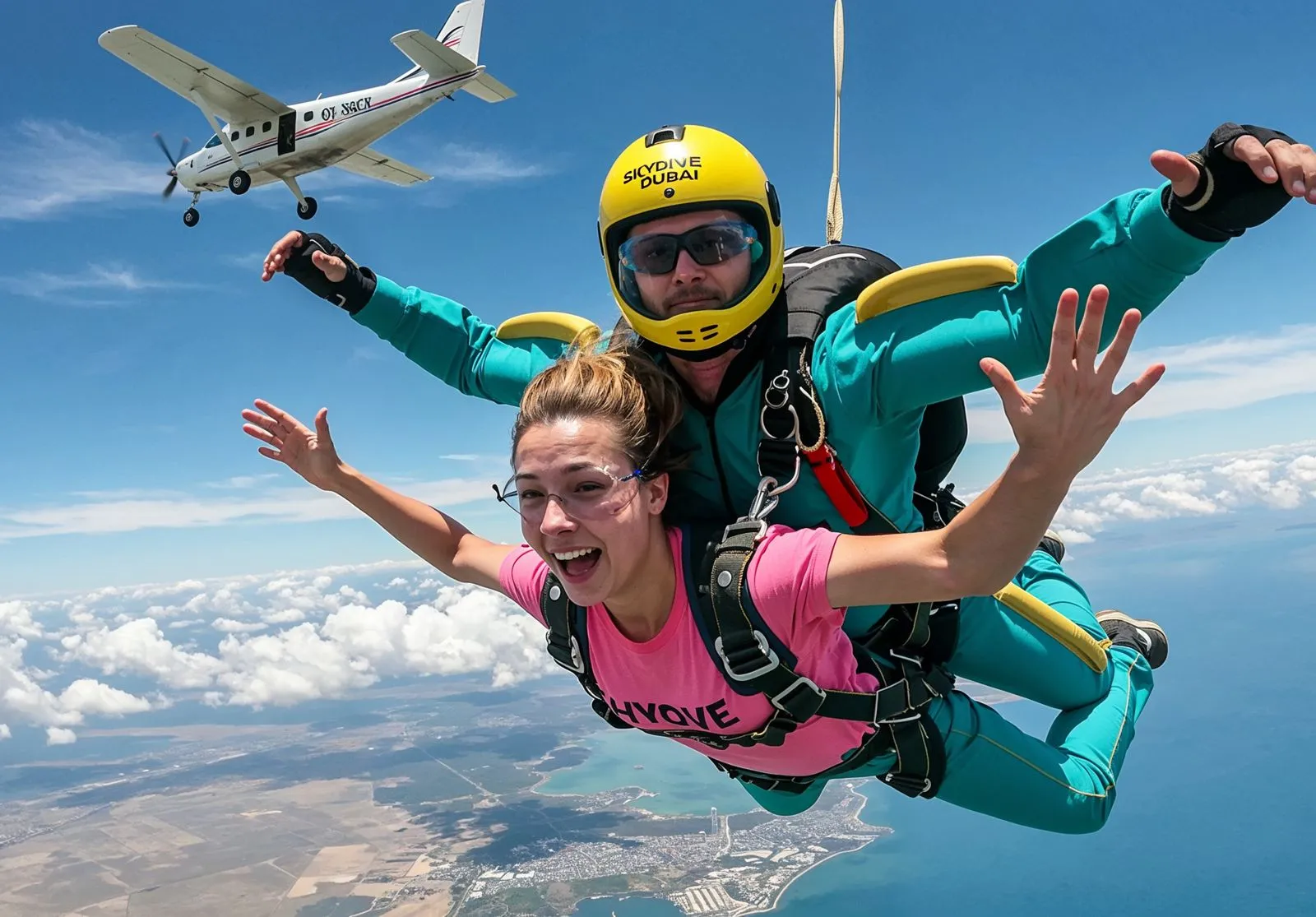 Skydive Dubai: Experience Tandem Skydiving at The Palm Drop Zone