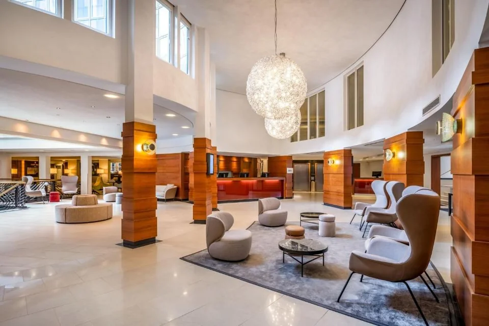 A photograph of Cologne Marriott Hotel