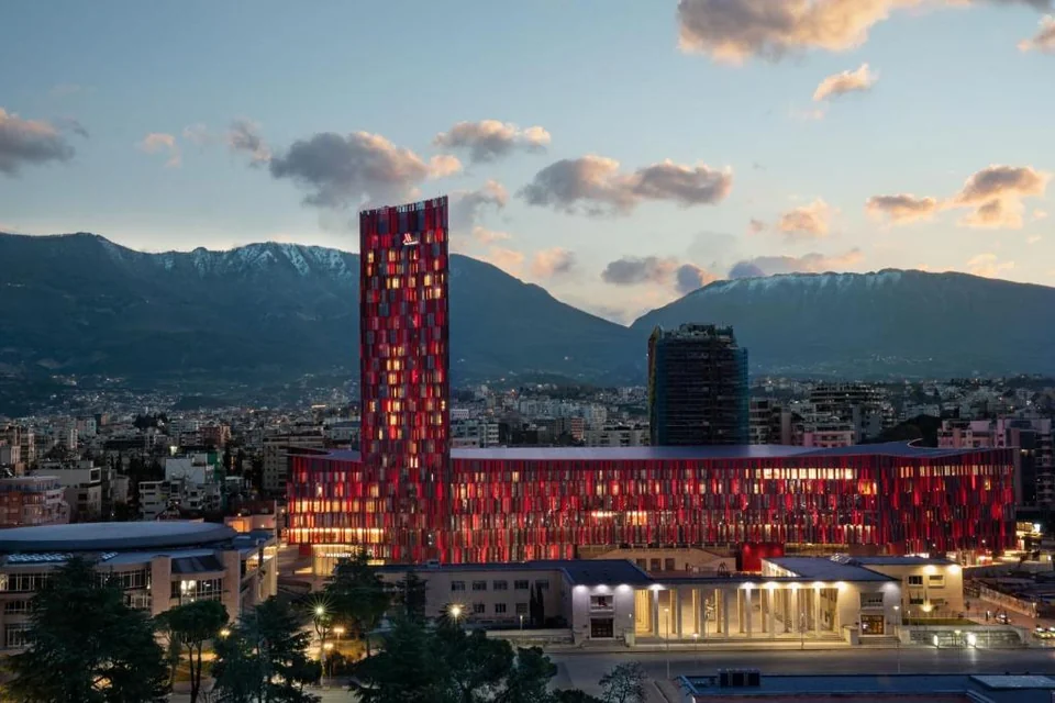 Tirana Marriott otelinden bir fotoğraf