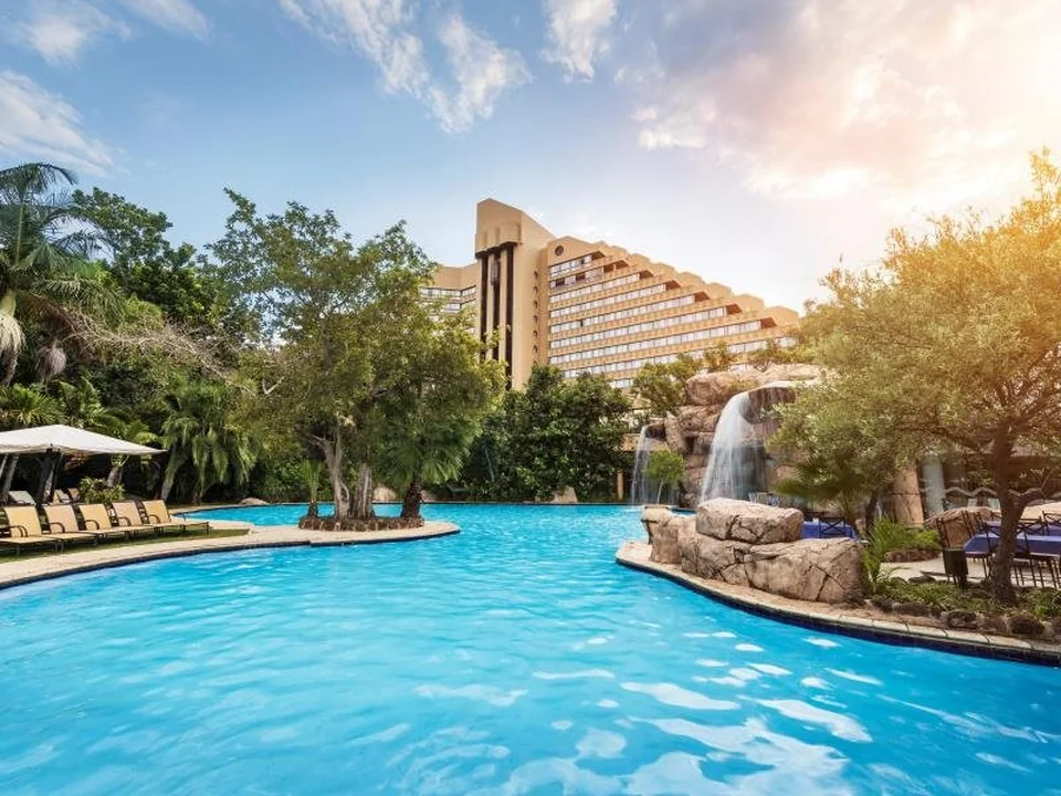 A photograph of The Cascades Hotel at Sun City Resort