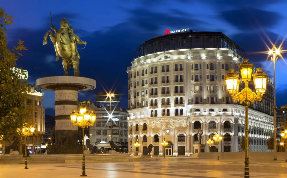 A photograph of Skopje Marriott Hotel