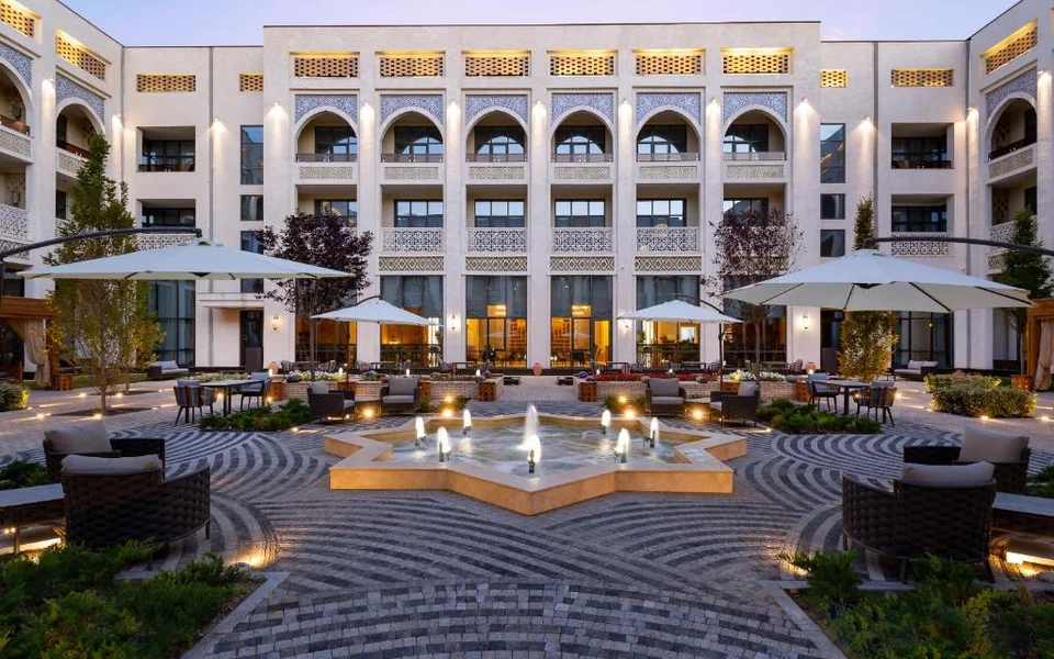 A photograph of Farovon Khiva Hotel