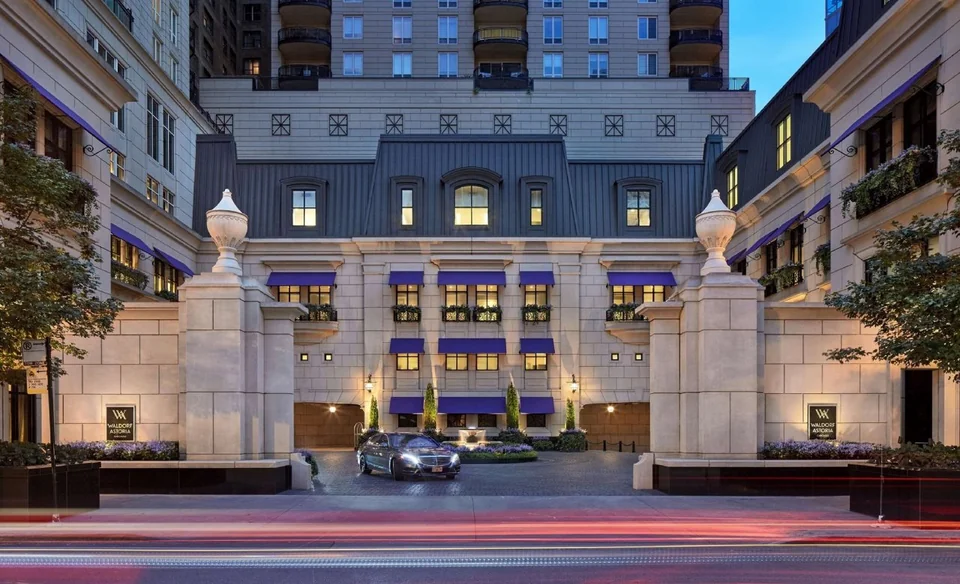 A photograph of Waldorf Astoria Chicago