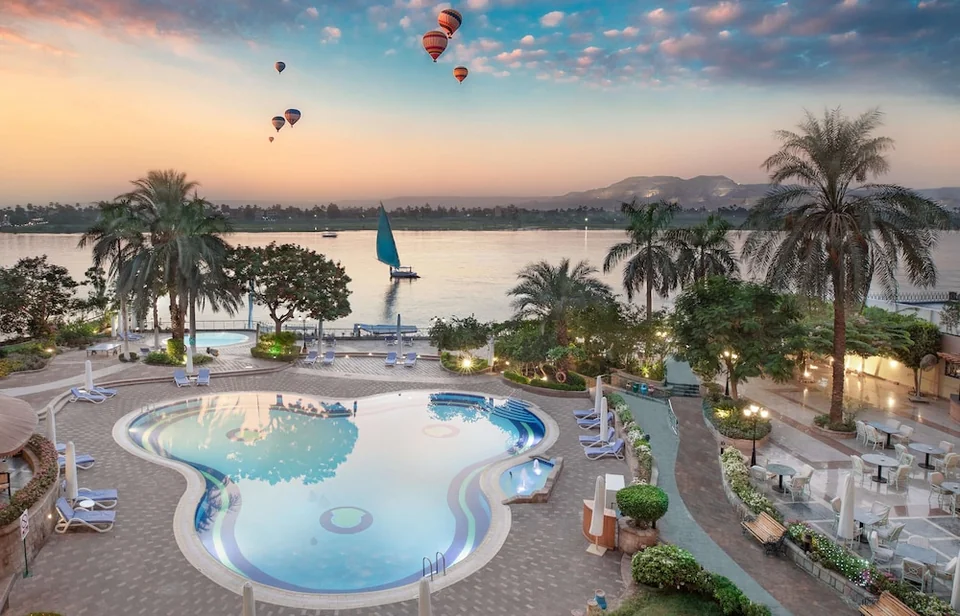 Steigenberger Nile Palace Luxor otelinden bir fotoğraf