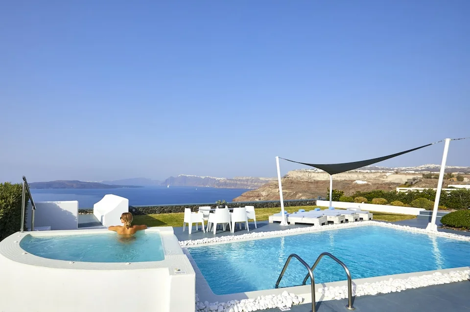 A photograph of Santorini Princess Presidential Suites