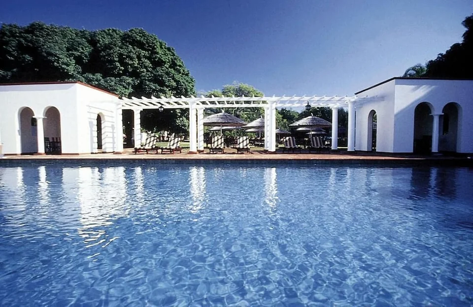 A photograph of The Victoria Falls Hotel