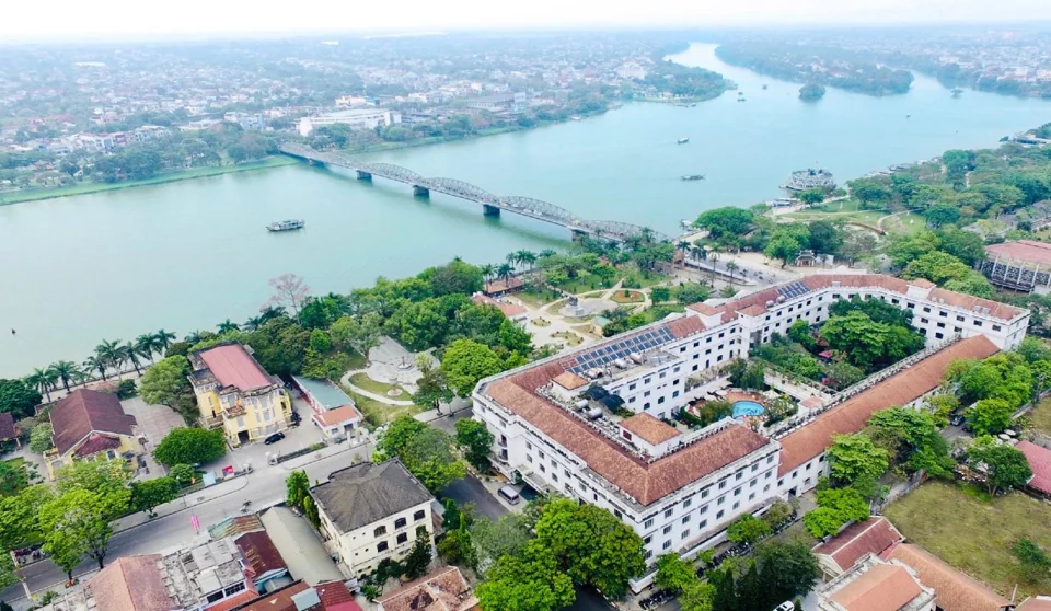 A photograph of Hotel Saigon Morin