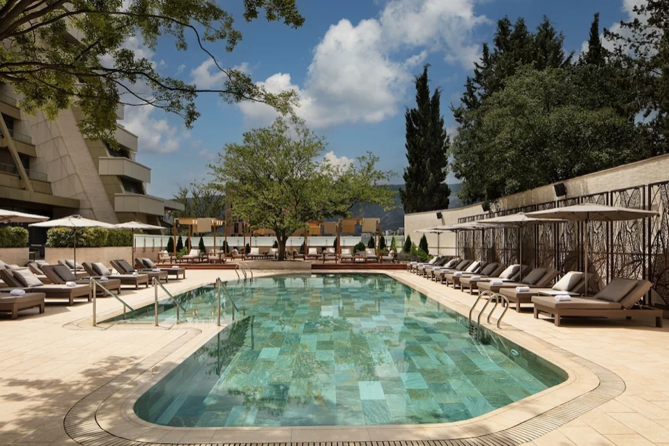 A photograph of Sheraton Grand Tbilisi Metechi Palace