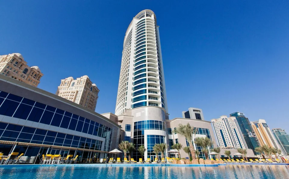 A photograph of Hilton Doha
