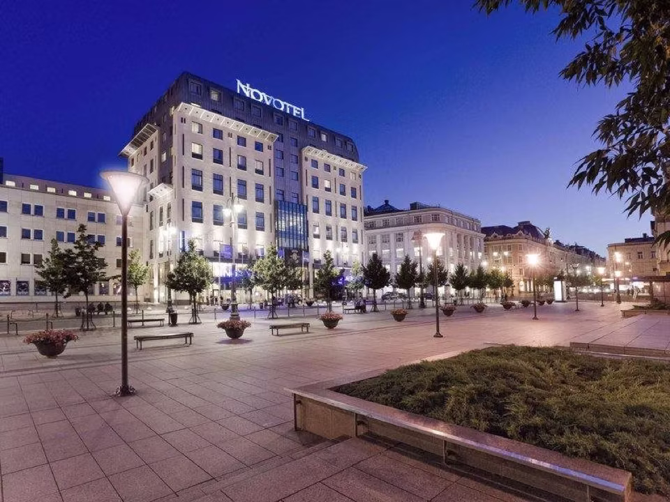A photograph of Novotel Vilnius Centre