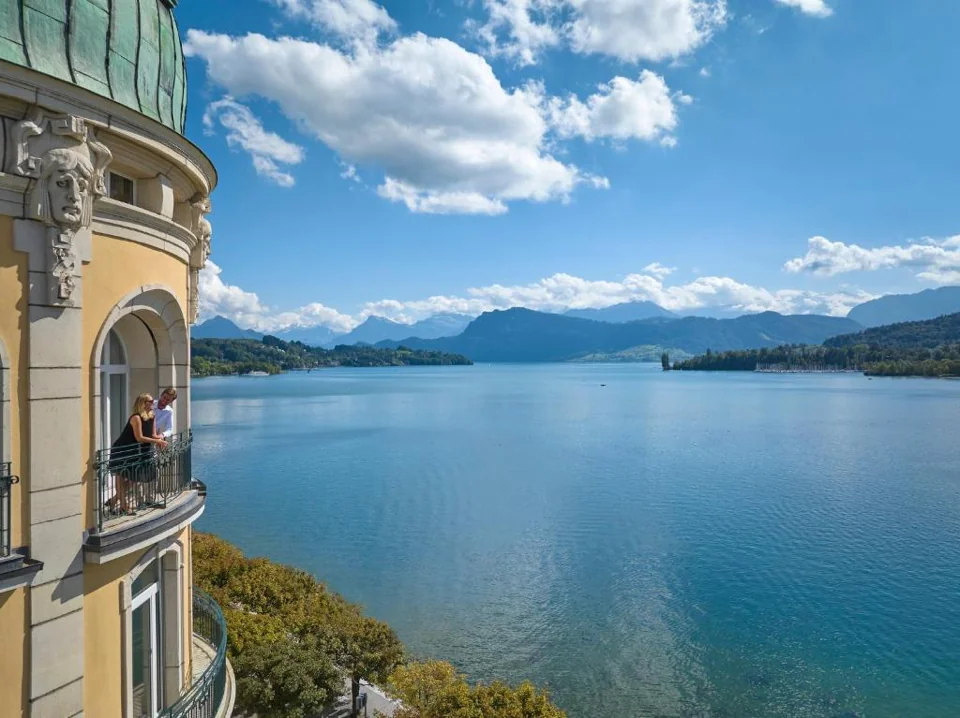 A photograph of Mandarin Oriental Palace, Luzern