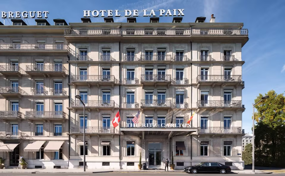 A photograph of The Ritz-Carlton Hotel de la Paix, Geneva