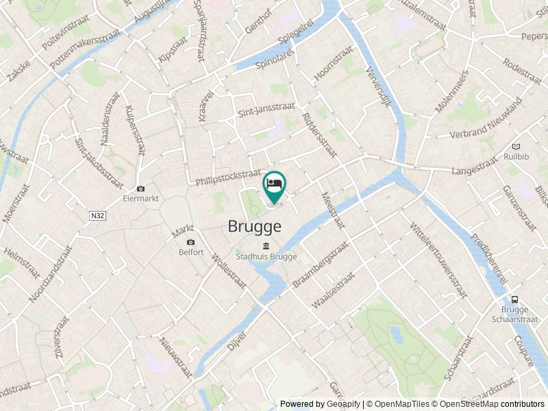 Crowne Plaza Brugge konumu