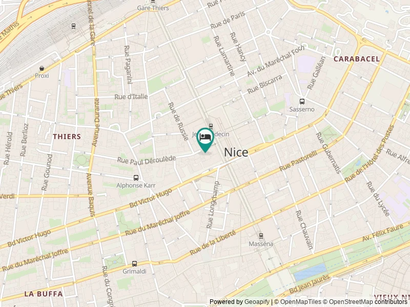 Hôtel Florence Nice konumu