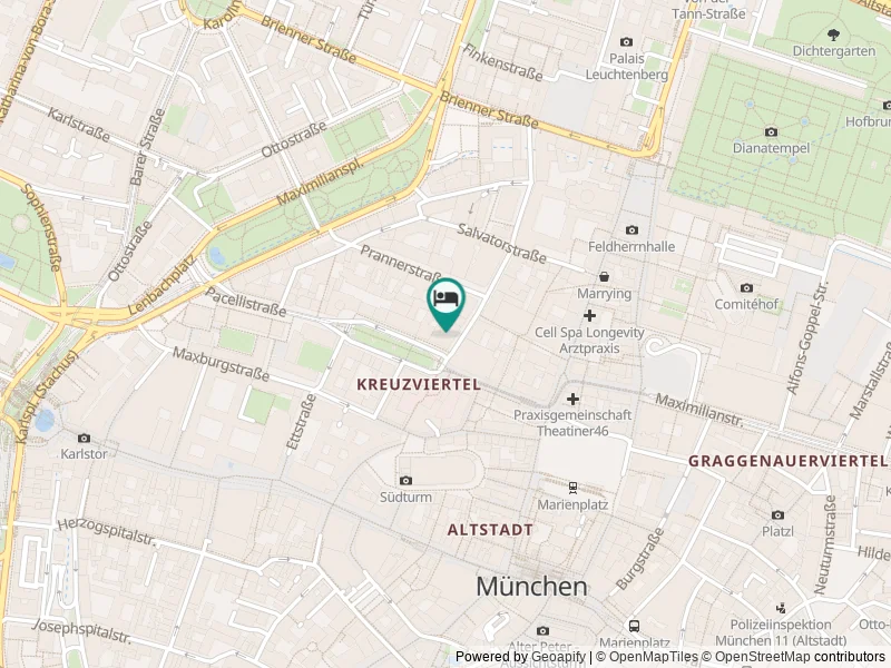 Hotel Bayerischer Hof konumu