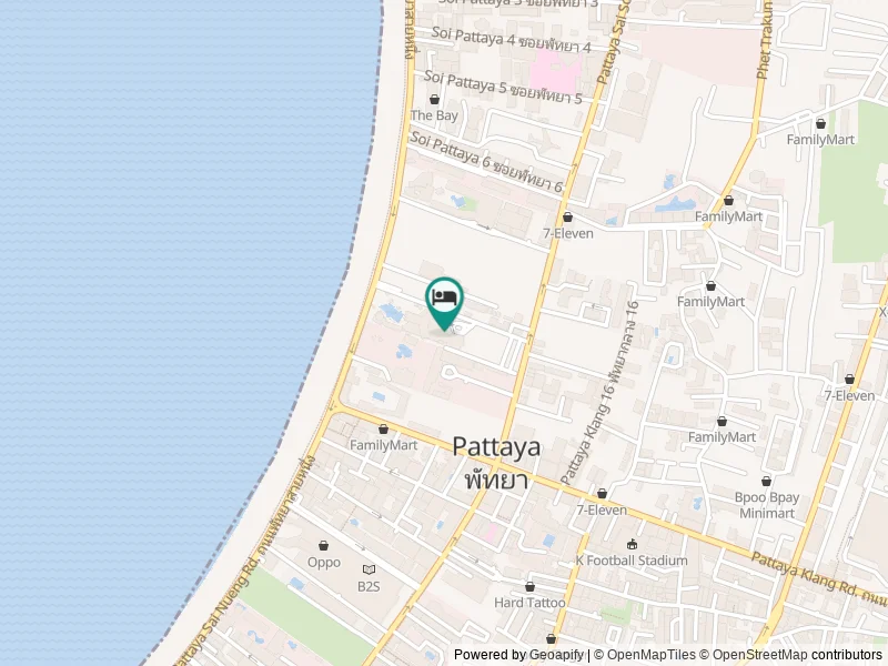 Hard Rock Hotel Pattaya konumu