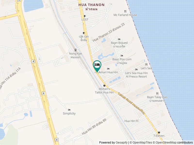 Amari Hua Hin konumu